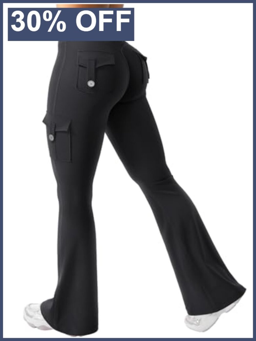 Women Flare Leggings High Rise Compression Bootcut Yoga Pants with Pockets
